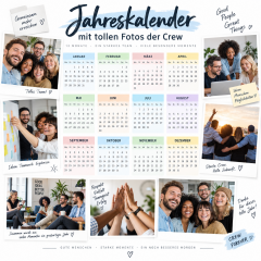 Jahreskalender mit tollen Fotos der Crew
